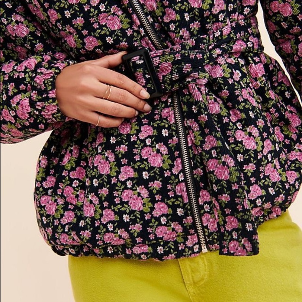 Anthropologie Tach Clothing Gadara Corduroy Puffer Jacket - Picture 3 of 7
